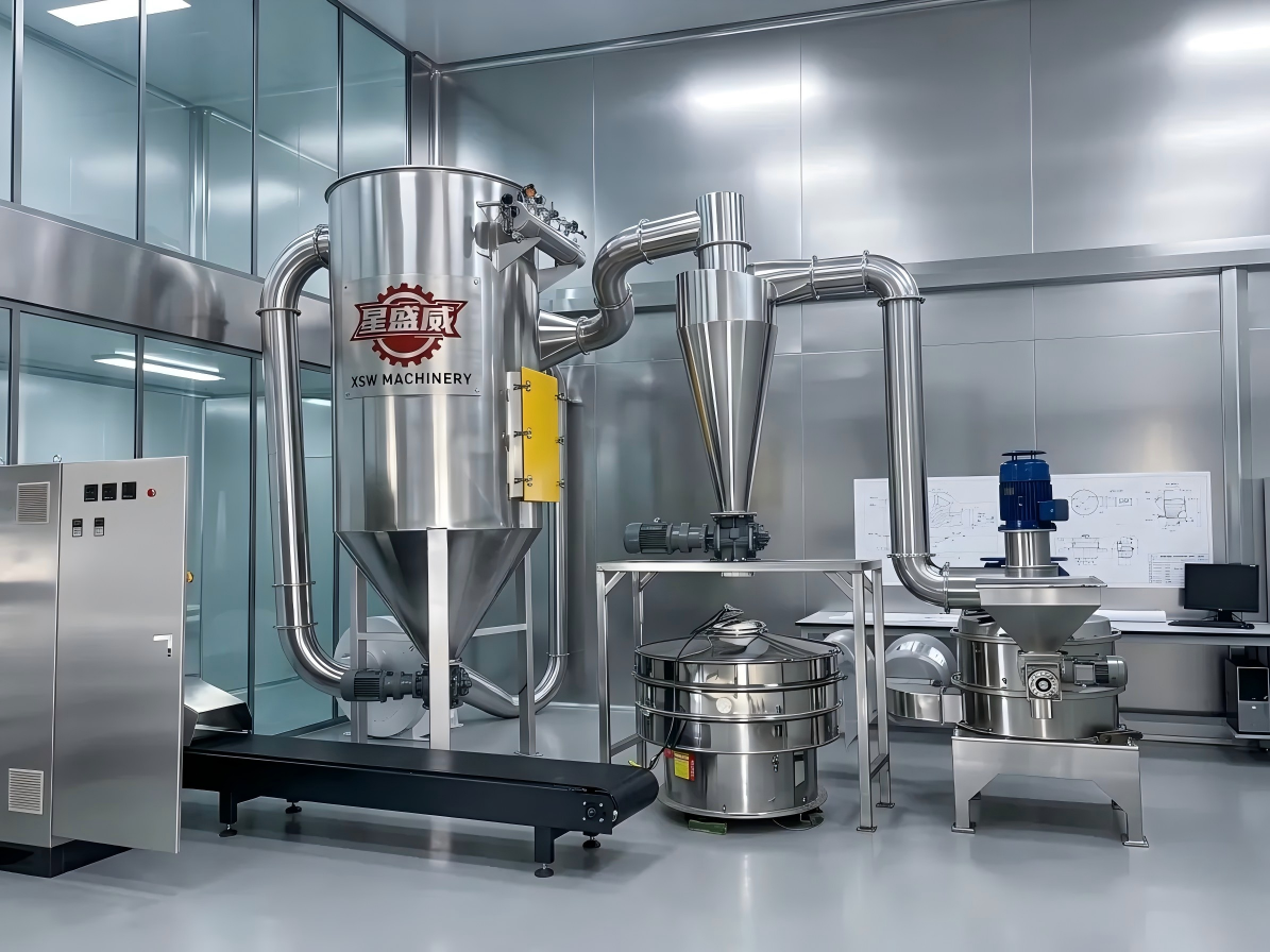 Die erste Wahl für Gesundheitsproduktunternehmen zur Verbesserung von Qualität und Effizienz: Der ultrafeine Zerkleinerer von Xingshengwei trägt dazu bei, Kosten zu senken und die Effizienz bei der Sporenpulver-/Ganoderma-Verarbeitung zu steigern