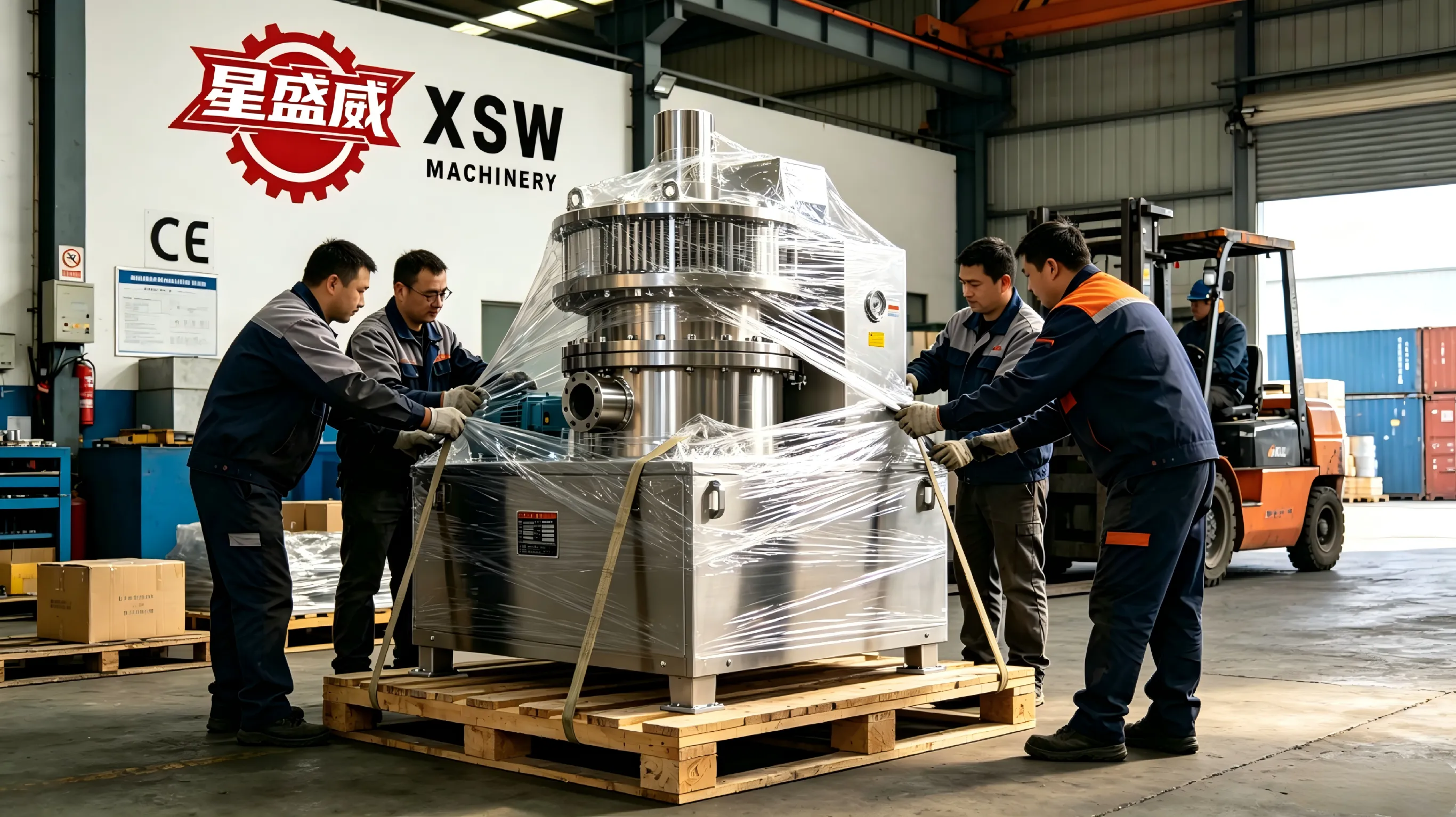 Xingshengwei Machinery schließt vollständige Inspektion und Lieferung einer industriellen Ultrafeinmühle aus Edelstahl für einen europäischen Pharmakunden ab