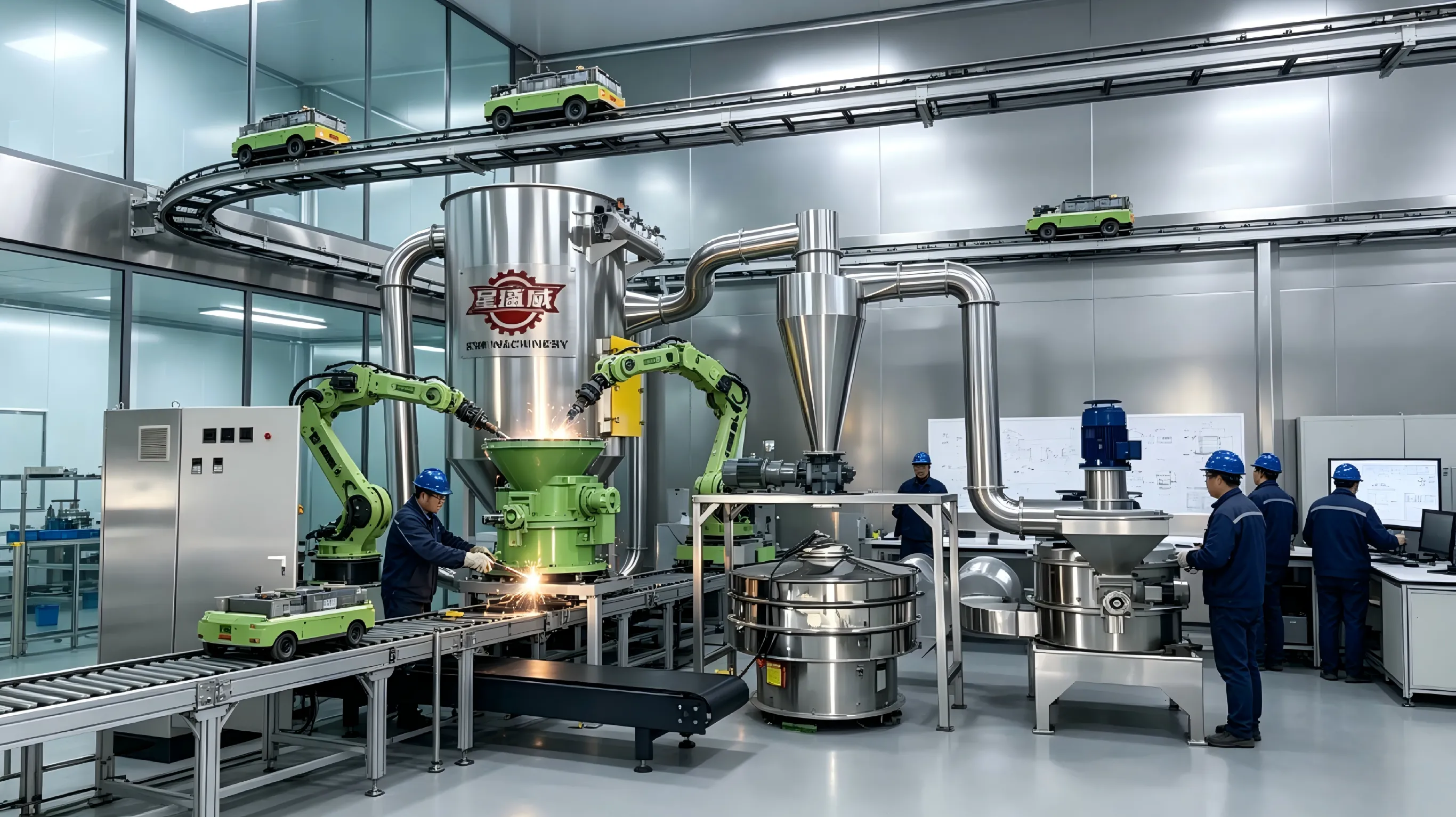 Xingshengwei hat die intelligente Umgestaltung der Werkstatt abgeschlossen und die Produktionskapazität energiesparender Ultrafeinbrecher um 40 % erhöht